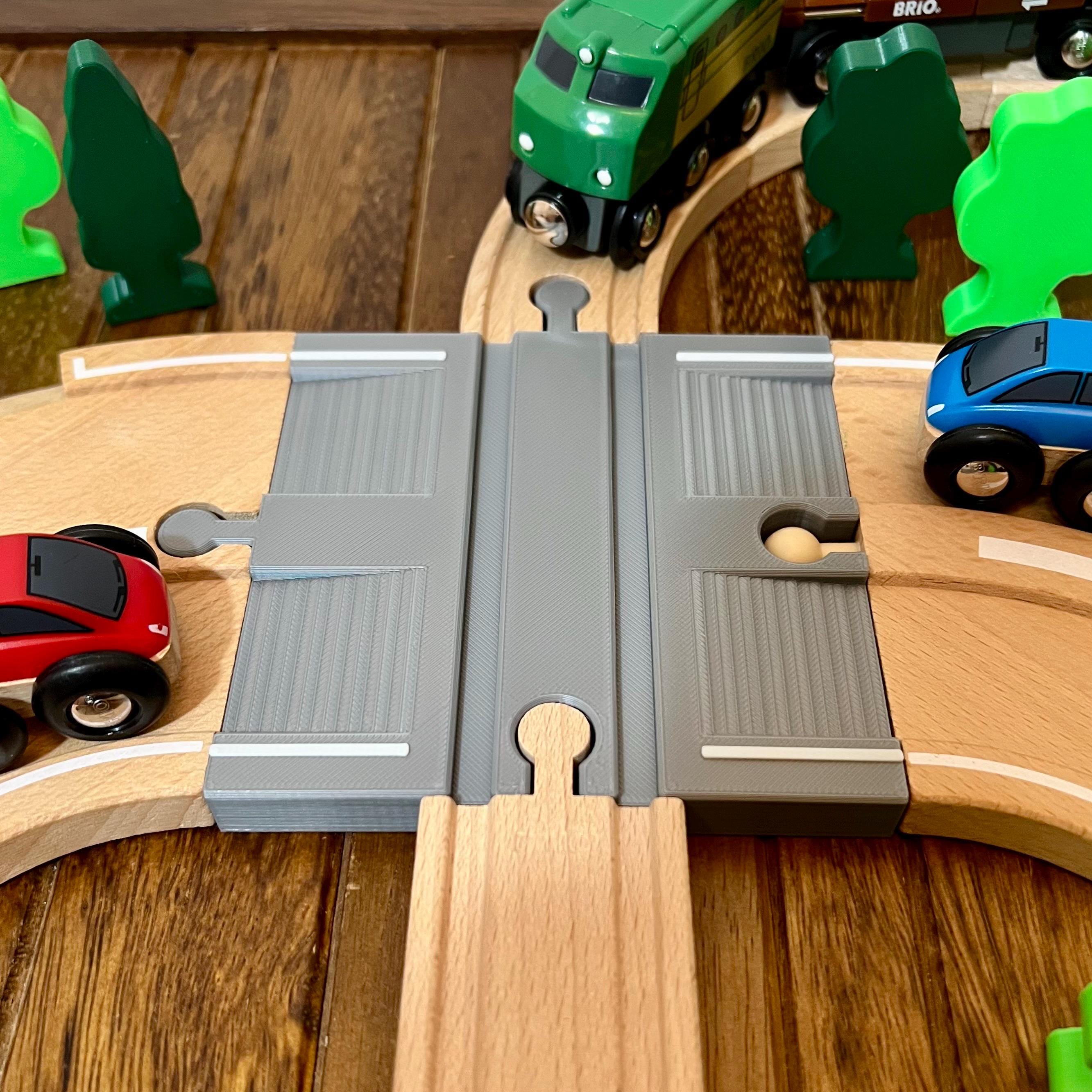 Road With Train Track Crossing - Compatible With BRIO Roads - Etsy