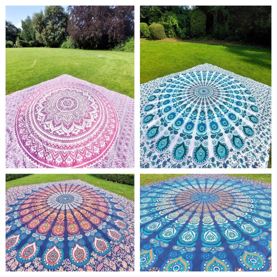 Boho Picnic Blanket Picnic Blanket & Beach Blanket Outdoor Etsy
