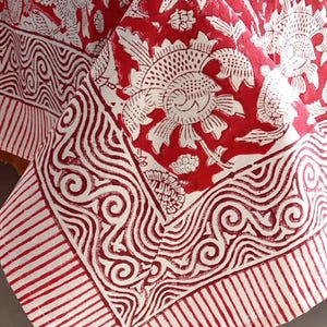 Boho Vintage Tablecloth Block Printed Tablecloth With Napkins Tablecloth Square/Rectangle/Round Custom Table Cover home Decor Table Cover