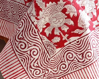 Boho Vintage Tablecloth Block Printed Tablecloth With Napkins Tablecloth Square/Rectangle/Round Custom Table Cover home Decor Table Cover