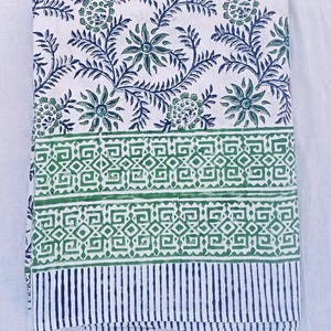 Boho Tablecloth Vintage TableCover Block Print Tablecloth Square/Rectangle/Round Custom Table Cover With Napkin Handmade Table Top Decor Set