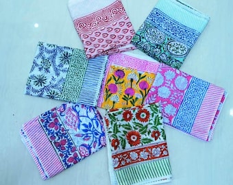 Block Print Cotton Sarong Summer Beach Cover up Pareo, 44X72 Inches Sarong Everyday Floral Scarf