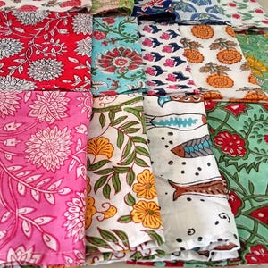 Indian Block print Handkerchief Bohemian Style Floral Hankie Cotton Zero Waste Washable Handmade Hippie Wedding Handkerchiefs, Gift For Her