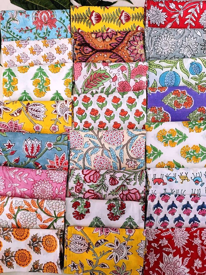100 Pcs Hand Block Printed Napkin 100% Cotton Napkins Eco/Earth Friendly Reusable Napkins Reusable Table Cloth Boho Wholesale Lot Of Napkins image 15