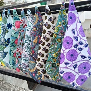 Napkins Set Soft Cloth Cotton Block Printed Napkins Different Printed Napkins Boho Table Setting Bohemian Decor Napkins Wedding Napkins Set