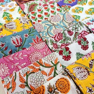 100 Pcs Hand Block Printed Napkin 100% Cotton Napkins Eco/Earth Friendly Reusable Napkins Reusable Table Cloth Boho Wholesale Lot Of Napkins image 9