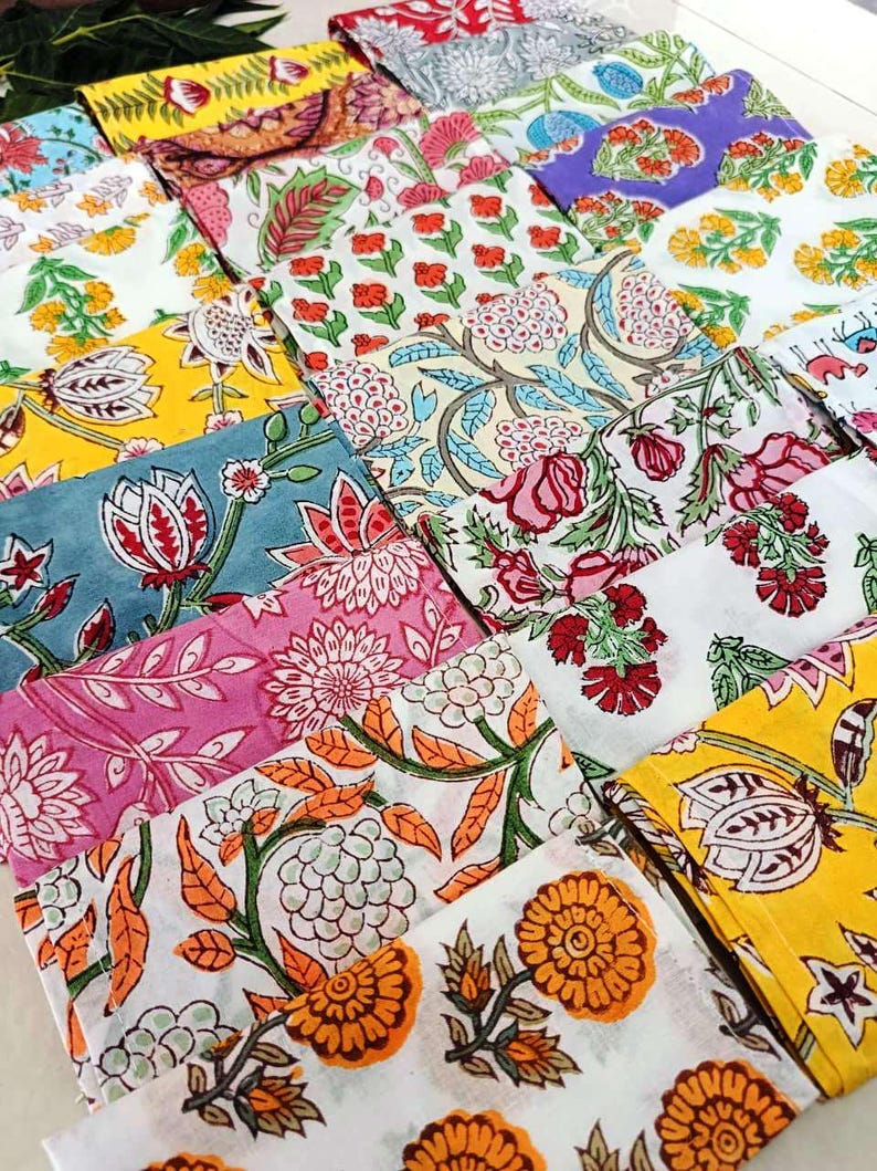 100 Pcs Hand Block Printed Napkin 100% Cotton Napkins Eco/Earth Friendly Reusable Napkins Reusable Table Cloth Boho Wholesale Lot Of Napkins image 9