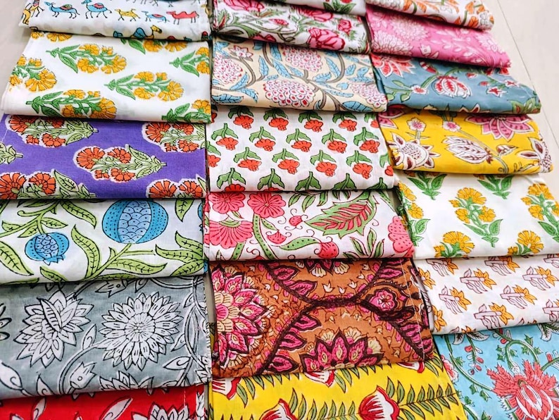 100 Pcs Hand Block Printed Napkin 100% Cotton Napkins Eco/Earth Friendly Reusable Napkins Reusable Table Cloth Boho Wholesale Lot Of Napkins image 4