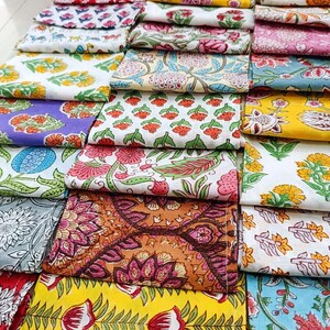 100 Pcs Hand Block Printed Napkin 100% Cotton Napkins Eco/Earth Friendly Reusable Napkins Reusable Table Cloth Boho Wholesale Lot Of Napkins image 2