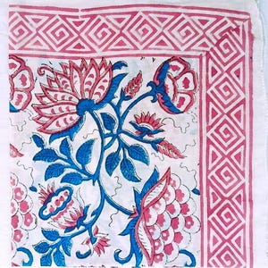 Bandana aus Bio Baumwolle Block Bedruckter Bandana Schal Halstuch Baumwolle Halstuch Hochwertiger, Winter Schal, Einzigartiges Design, Boho Bandana BPB - 04