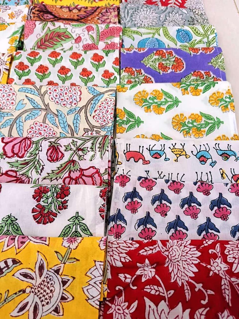 100 Pcs Hand Block Printed Napkin 100% Cotton Napkins Eco/Earth Friendly Reusable Napkins Reusable Table Cloth Boho Wholesale Lot Of Napkins image 6
