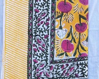 Boho Sarong, Beach Wrap Sarong, Pareo Wrap Sarong, Block Printed Sarong, Cotton Voile Fabric Sarong, Coverup, Summer Pareo, Fashion Scarf