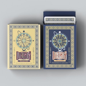 Barajas de cartas personalizadas Dausos PAIR, deidades antiguas lituanas, panteón báltico de dioses, mitos, leyendas, cartas ilustradas para regalos