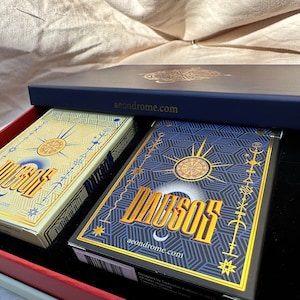 Juego de cartas personalizado Dausos GOLDEN Edition, deidades antiguas lituanas, panteón báltico de dioses, mitos y leyendas, cartas ilustradas para regalos