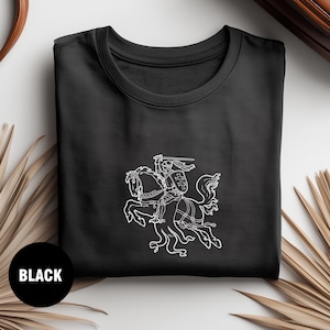 Vytis of Lithuania tshirt Coat of arms clothing Men&#39;s Women&#39;s sizes shirt graphic medieval lovers chasing white knight vintage aesthetic tee