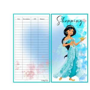 Princess Laminated A6 Envelopes-Cash Envelopes- Personalized Envelopes- Money envelopes- Cash holder