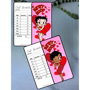 Betty Laminated Cash Breakdown Envelope| Cash Withdrawal Envelope |Bank Teller Envelope | Cash Envelopes | Sinking Funds Budget System