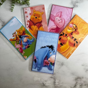 Bear and Friends Laminated A6 Envelopes-Cash Envelopes- Personalized Envelopes- Money envelopes- Cash holder