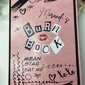 Burn Book Server Booklet 5x8|Waitress Booklet |Server Book| Mean Girls