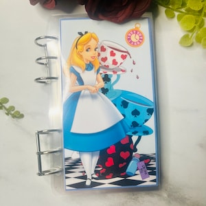 Animated Alice|  A6 12 Section Envelope Savings Booklet|Reusable savings binder|Section savings Binder|Sinking Funds