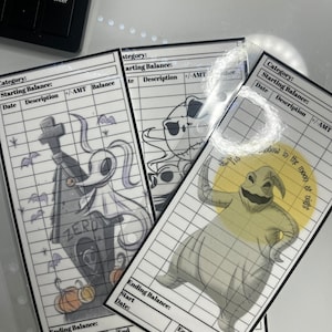 Feuilles budgétaires plastifiées NBC recto-verso |Enveloppes budgétaires Feuilles budgétaires|Outils de suivi des liquidités|Feuilles budgétaires réutilisables