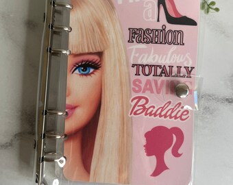 Pink Baddie Inspired Clear A6 Budget Binder|Clear Cash Book|A6 Dashboards|A6 Budget Book|Sinking Funds|Cash Book
