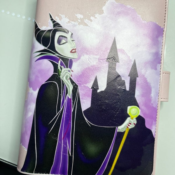 Maleficent Villain inspired Budget Binder|A6 Binder 5x8|Cash Book|Sleeping Beauty|Princess Aurora|Disney Villains