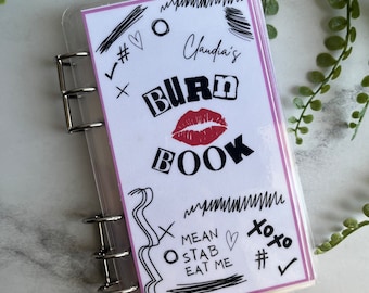 A6 Burn book 12 section Savings Envelope Booklet|Reusable savings binder|Section savings Binder|Sinking Funds|Dave Ramsey Challenge