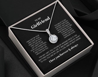 Necklace To My Girlfriend, Gift For Girlfriend Birthday, Girlfriend Jewelry Anniversary Gift, Valentine's day gift for girlfriend