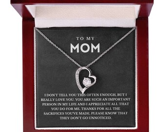 Mom Gift Jewelry for Mom's Birthday | Present For Mom | Mothers Day Gift | Thank You Mom | Mother Gift