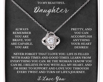 Daughter Birthday Gift from Mother to Daughter Gift Birthday Gifts from Mom To My Daughter Necklace, Meaningful Jewelry gifts for Daughter