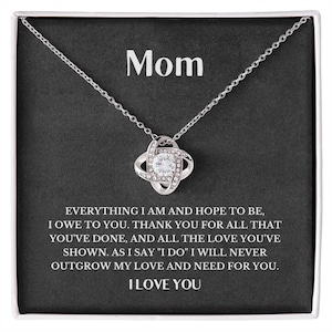 Mother of the Bride Gift from Bride, Wedding Gift for Mother of the Bride from Daughter, Mother of the Bride Necklace, Mom Wedding Gift