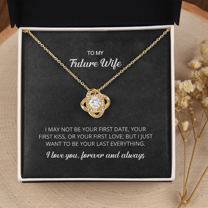 To My Future Wife Gold Necklace Gift