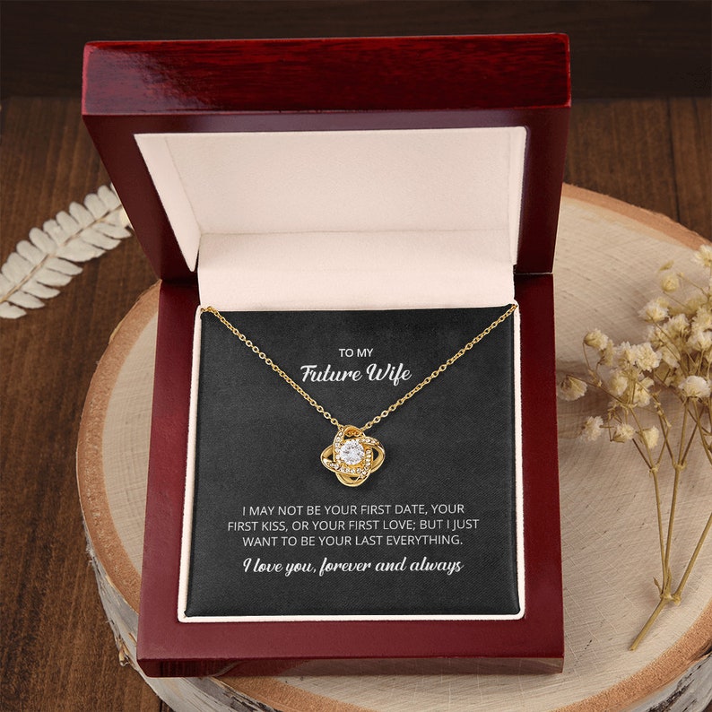 To My Future Wife Gold Necklace Gift