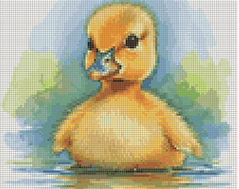 PDF Datei zum Ausdrucken in Aquarell Kreuzstichmuster