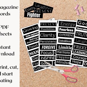 Vision Board Kit Vision Board Printables Printable Magazine - Etsy