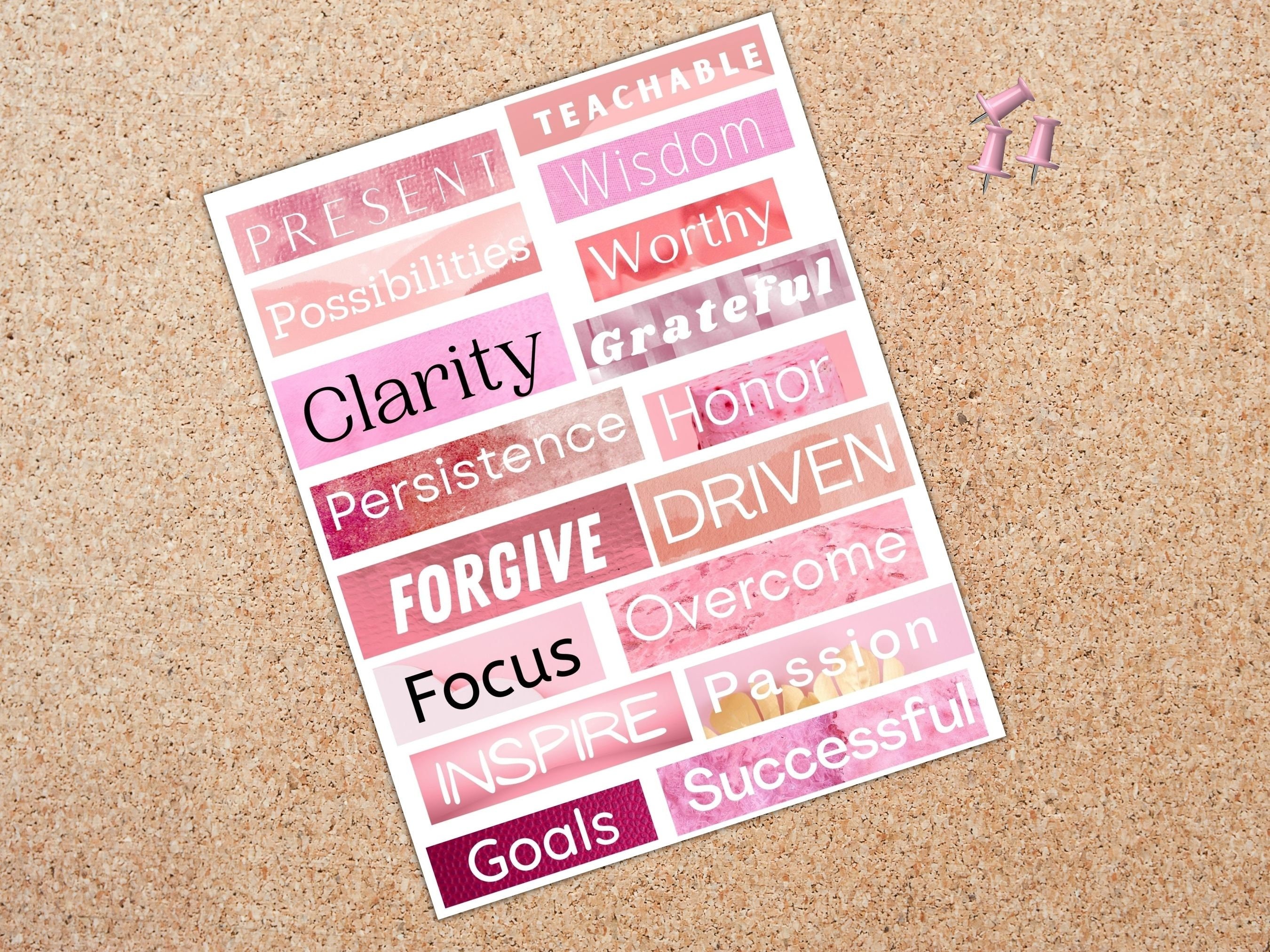 Vision Board Kit Vision Board Printables Printable Magazine Words vision-board-kit-vision-board-printables-printable-magazine-words
