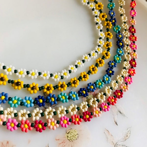 Beaded Daisy Chain Etsy