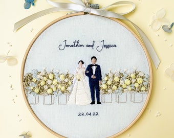 Embroidery Wedding Gift Etsy