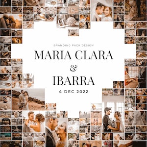 Printable Custom Photo Collage Wall Art Template - Etsy