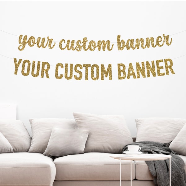 Personalized Banner | Custom Banner | Pre-strung Banner | Letter Banner | String Banner | Party Banner