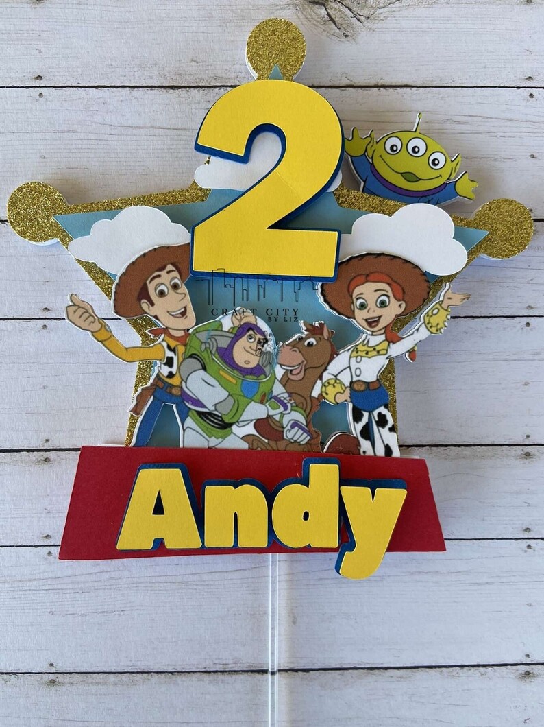 Toy Story Cake Topper Toy Story Party Decor Toy Story Party Etsy