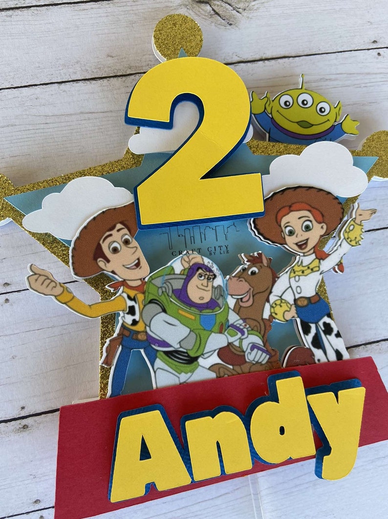 Toy Story Cake Topper Toy Story Party Decor Toy Story Party Etsy
