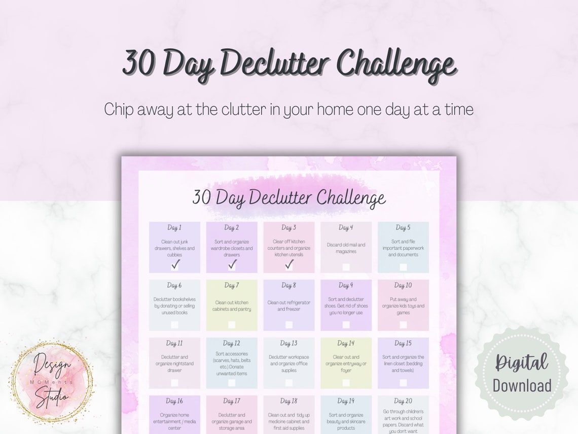 House Cleaning Checklist for Cleaning Schedule Declutter Challenge ...