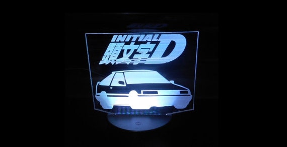 Initial D Anime Custom Classic AE 86 Trueno Car Laser Engraved 