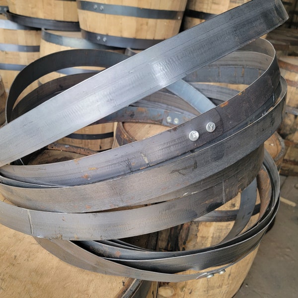 Nice Whiskey Barrel Hoops, Barrel Bands, Barrel Rings, Authentic Metal hoops from Kentucky and Tennessee, Reclaimed, Reuse, Salvaged