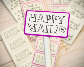 Packaging Labels, Small Business Stickers, Shipping Labels, Happy Mail Stickers, Thank You Labels, Support Small Business Mailing Labels