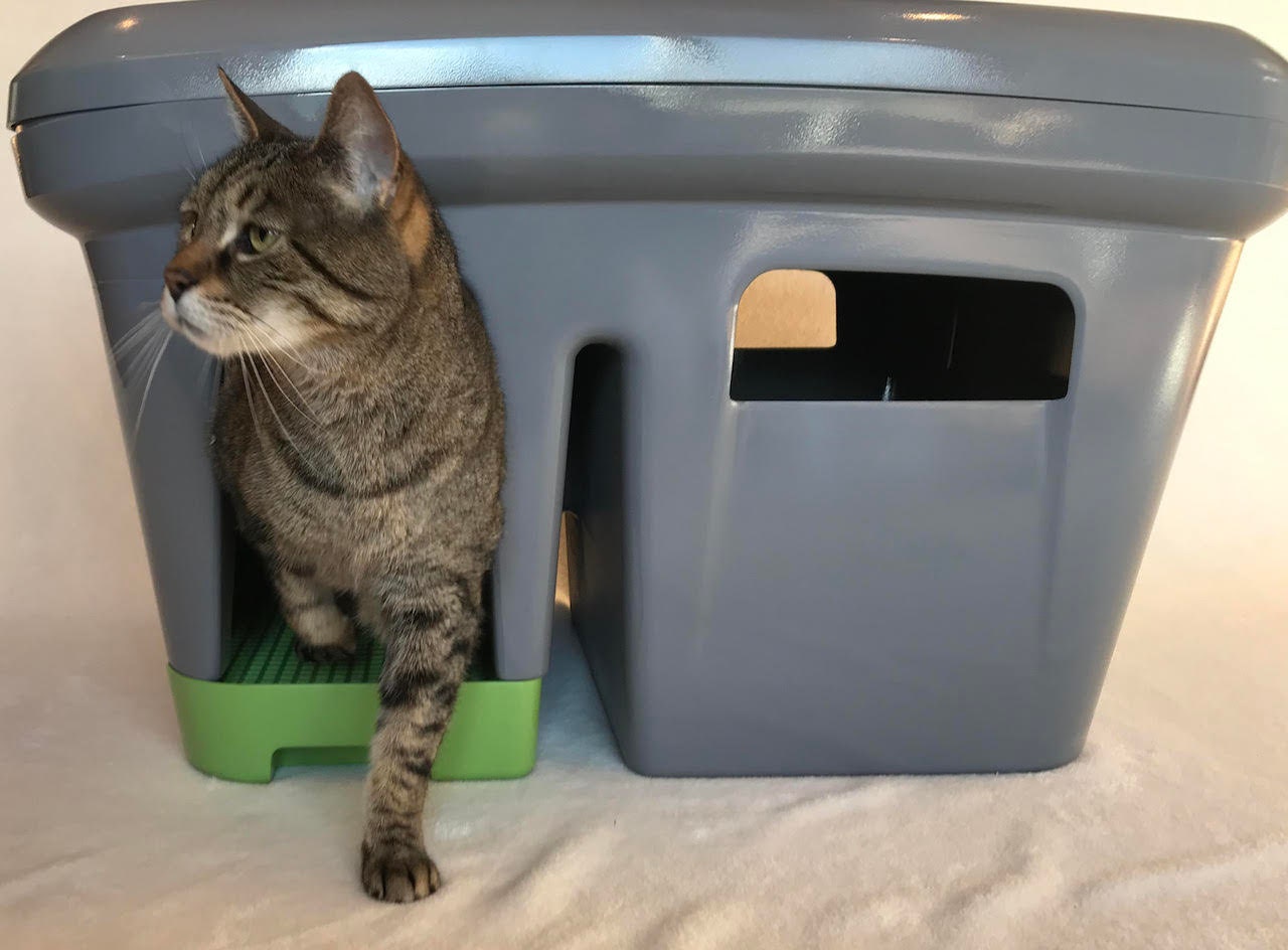 The Grate Litter Box significantly reduces litter tracking Etsy
