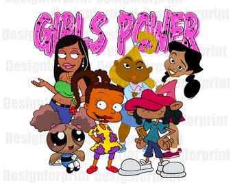 Girls Power Png Black Girl Cartoons Png Trending Black - Etsy Girls Power Png Black Girl Cartoons Png Trending Black - Etsy