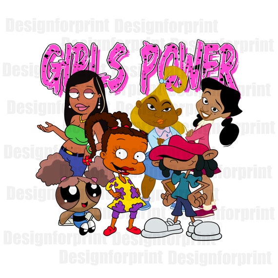 Girls Power Png Black Girl Cartoons Png Trending Black - Etsy Girls Power Png Black Girl Cartoons Png Trending Black - Etsy
